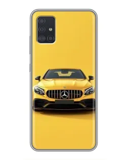 Чехол для Samsung Galaxy A51 5G (A516) с картинкой «Желтый Mercedes GT»