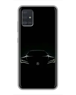 Чохол для Samsung Galaxy A51 5G (A516) з картинкою «Mercedes — силует авто» Чохол для Samsung Galaxy A51 5G (A516) з картинкою «Mercedes — силует авто»
