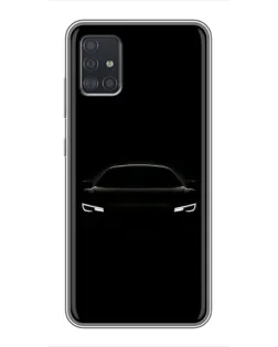 Чехол для Samsung Galaxy A51 5G (A516) с картинкой «Взгляд Audi в темноте»