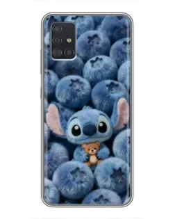 Чехол для Samsung Galaxy A51 5G (A516) с картинкой «Стич и голубика» Чехол для Samsung Galaxy A51 5G (A516) с картинкой «Стич и голубика»