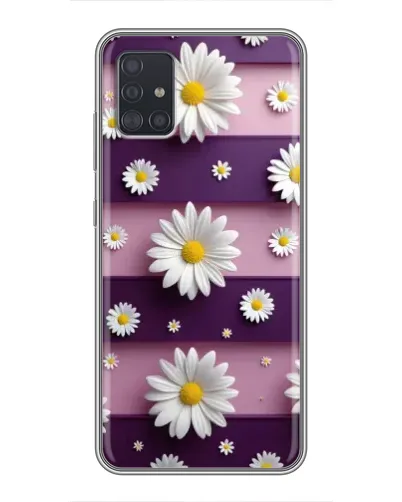 Чехол для Samsung Galaxy A51 5G (A516) с картинкой «Ромашки на фиолетовом» Чехол для Samsung Galaxy A51 5G (A516) с картинкой «Ромашки на фиолетовом»