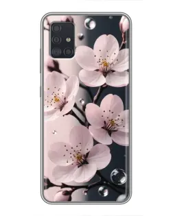 Чехол для Samsung Galaxy A51 5G (A516) с картинкой «Нежная сакура и капли»