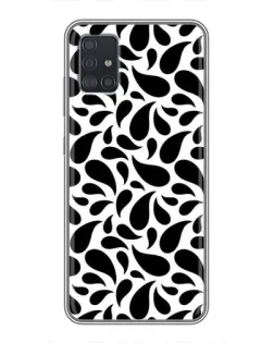 Чехол для Samsung Galaxy A51 5G (A516) с картинкой «Контрастные черные капли»