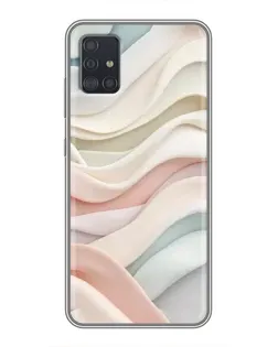 Чехол для Samsung Galaxy A51 5G (A516) с картинкой «Пастельные нежные волны»