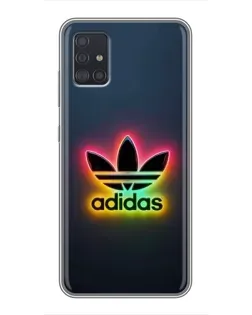 Чехол для Samsung Galaxy A51 (A515) с картинкой «Неоновый Adidas»