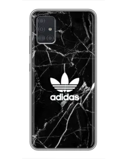 Чехол для Samsung Galaxy A51 (A515) с картинкой «Белый мрамор Adidas»