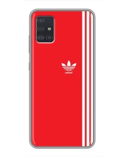 Чехол для Samsung Galaxy A51 (A515) с картинкой «Красный минимализм Adidas»