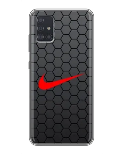 Чехол для Samsung Galaxy A51 (A515) с картинкой «Nike — карбоновая сетка»