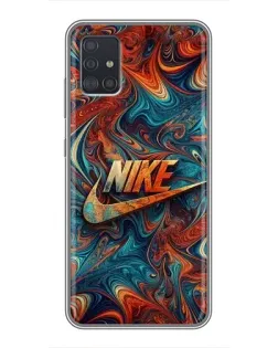 Чехол для Samsung Galaxy A51 (A515) с картинкой «Nike в абстракции»