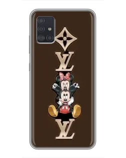 Чехол для Samsung Galaxy A51 (A515) с картинкой «LV и Микки Маус»