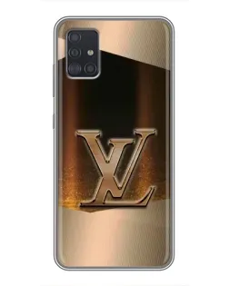 Чехол для Samsung Galaxy A51 (A515) с картинкой «LV — золотое сияние»