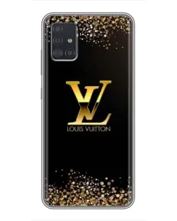 Чехол для Samsung Galaxy A51 (A515) с картинкой «LV — золотые искры»