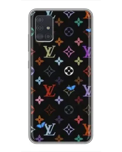 Чехол для Samsung Galaxy A51 (A515) с картинкой «Цветная монограмма LV»