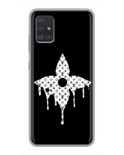 Чехол для Samsung Galaxy A51 (A515) с картинкой «Цветочная монограмма»