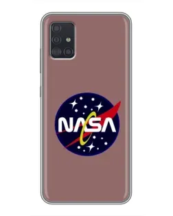Чехол для Samsung Galaxy A51 (A515) с картинкой «NASA — ретро космос»