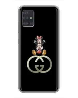 Чехол для Samsung Galaxy A51 (A515) с картинкой «Минни Маус на лого»