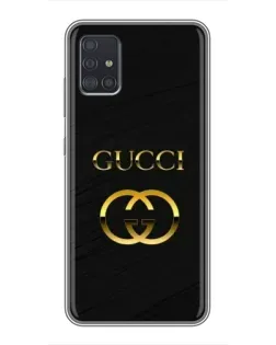 Чехол для Samsung Galaxy A51 (A515) с картинкой «Золотой логотип Gucci»