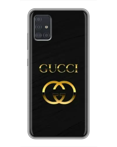 Чехол для Samsung Galaxy A51 (A515) с картинкой «Золотой логотип Gucci»