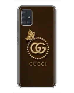 Чехол для Samsung Galaxy A51 (A515) с картинкой «Gucci — золотая бабочка»