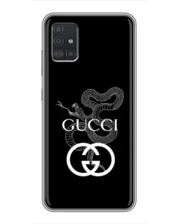 Чехол для Samsung Galaxy A51 (A515) с картинкой «Gucci — серебряная змея»