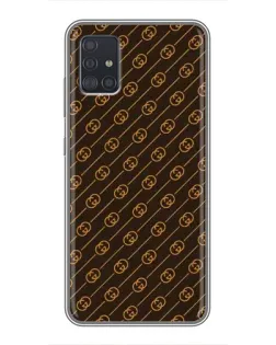 Чехол для Samsung Galaxy A51 (A515) с картинкой «Gucci — золотые диагонали»