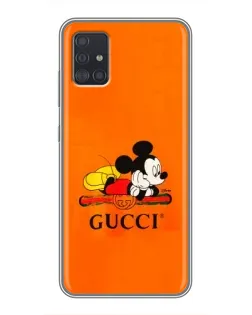 Чохол для Samsung Galaxy A51 (A515) з картинкою «Міккі Маус Gucci — помаранч»