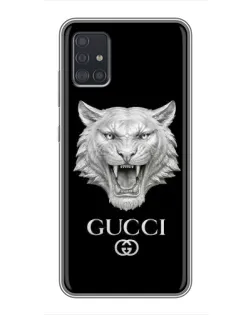 Чохол для Samsung Galaxy A51 (A515) з картинкою «Gucci — срібний лев»