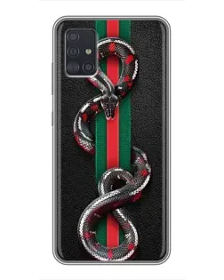 Чохол для Samsung Galaxy A51 (A515) з картинкою «Gucci — змія на смузі»
