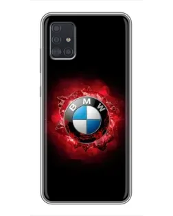 Чехол для Samsung Galaxy A51 (A515) с картинкой «Логотип BMW — вспышка»