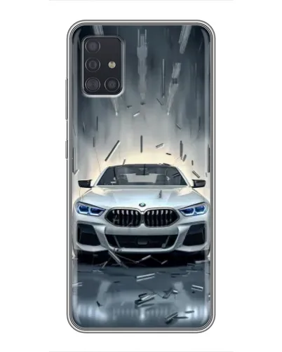 Чехол для Samsung Galaxy A51 (A515) с картинкой «BMW в свете фар»