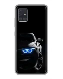 Чехол для Samsung Galaxy A51 (A515) с картинкой «BMW — ночной взгляд»