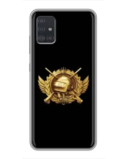 Чехол для Samsung Galaxy A51 (A515) с картинкой «PUBG — оранжевый градиент»