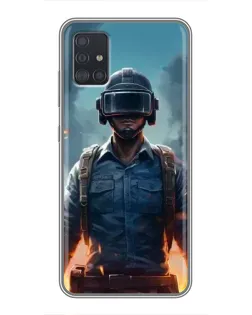 Чехол для Samsung Galaxy A51 (A515) с картинкой «PUBG — реалистичный герой»