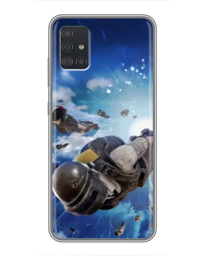 Чехол для Samsung Galaxy A51 (A515) с картинкой «Десант PUBG — прыжок» Чехол для Samsung Galaxy A51 (A515) с картинкой «Десант PUBG — прыжок»