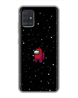 Чехол для Samsung Galaxy A51 (A515) с картинкой «Красный Among Us»