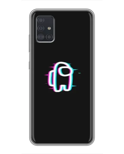 Чехол для Samsung Galaxy A51 (A515) с картинкой «Among Us неон»
