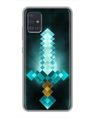 Чехол для Samsung Galaxy A51 (A515) с картинкой «Алмазный меч неон»