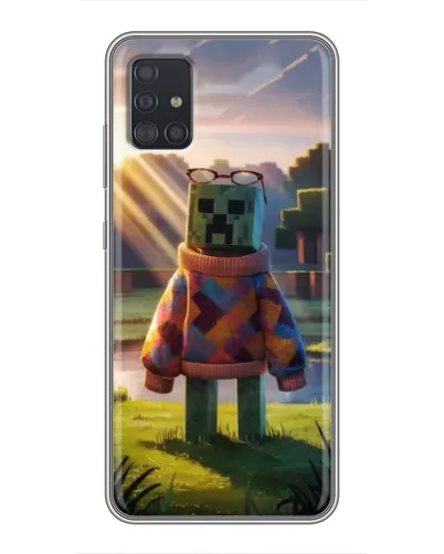 Чехол для Samsung Galaxy A51 (A515) с картинкой «Крипер в свитере»