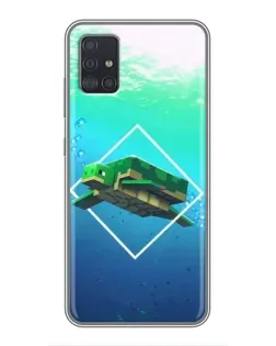 Чохол для Samsung Galaxy A51 (A515) з картинкою «Черепаха Minecraft»