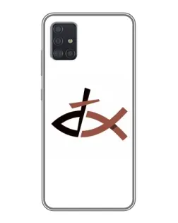 Чехол для Samsung Galaxy A51 (A515) с картинкой «Рыба и крест»