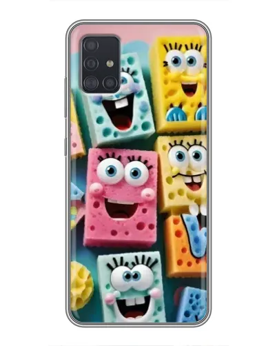 Чехол для Samsung Galaxy A51 (A515) с картинкой «Цветные губки»