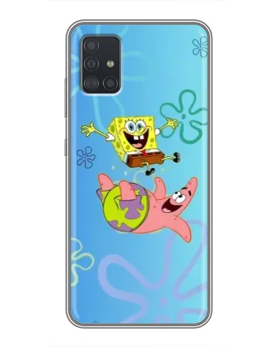 Чехол для Samsung Galaxy A51 (A515) с картинкой «Спанч Боб и Патрик»