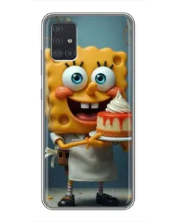Чехол для Samsung Galaxy A51 (A515) с картинкой «Повар Спанч Боб»