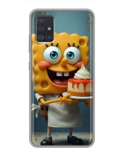 Чехол для Samsung Galaxy A51 (A515) с картинкой «Повар Спанч Боб»