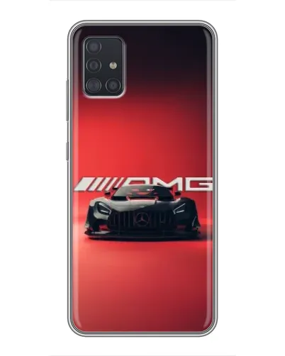 Чехол для Samsung Galaxy A51 (A515) с картинкой «Mercedes AMG — красная линия» Чехол для Samsung Galaxy A51 (A515) с картинкой «Mercedes AMG — красная линия»