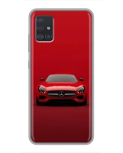 Чехол для Samsung Galaxy A51 (A515) с картинкой «Красный Mercedes AMG»