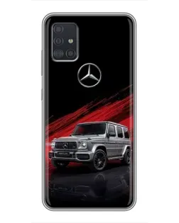 Чехол для Samsung Galaxy A51 (A515) с картинкой «Mercedes G-Class красный»