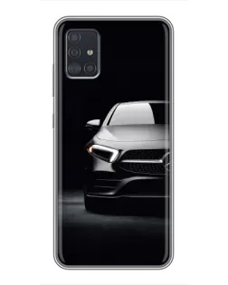 Чехол для Samsung Galaxy A51 (A515) с картинкой «Свет фар Mercedes»