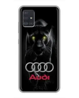 Чехол для Samsung Galaxy A51 (A515) с картинкой «Пантера и Audi»