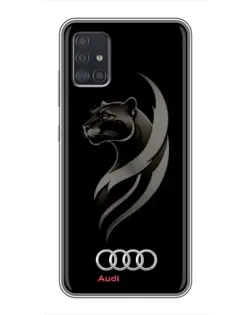 Чехол для Samsung Galaxy A51 (A515) с картинкой «Графика — пантера и Audi»